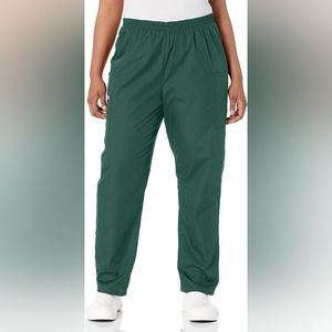 Cherokee Workwear Pull On Scrub Pants, Hunter Green, Size X-small